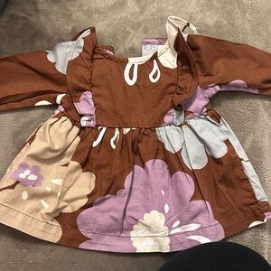 Carter's Brown and Purple Floral Kids Top